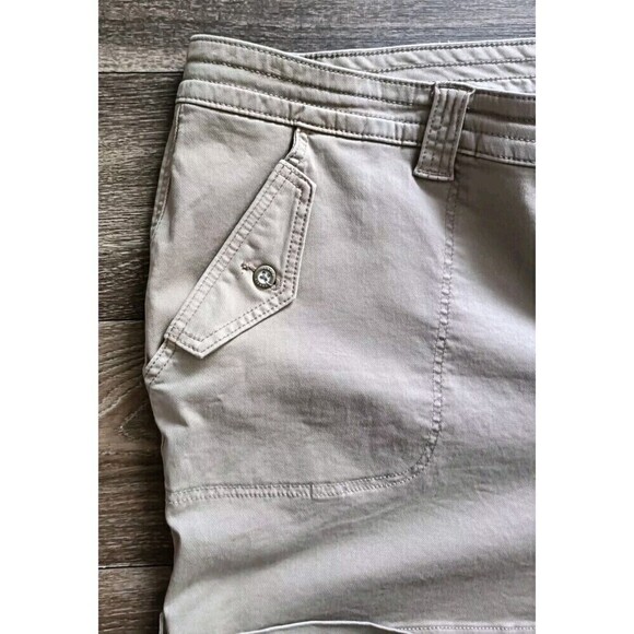 Torrid Military  Short Shorts Size 30 Summer Khaki Tan Stretch Twill Chino New - Picture 7 of 10